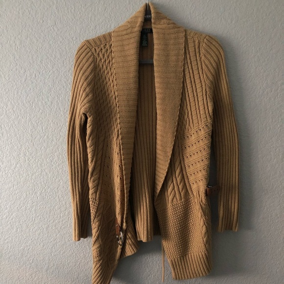Ralph Lauren long caramel sweater - Picture 2 of 5